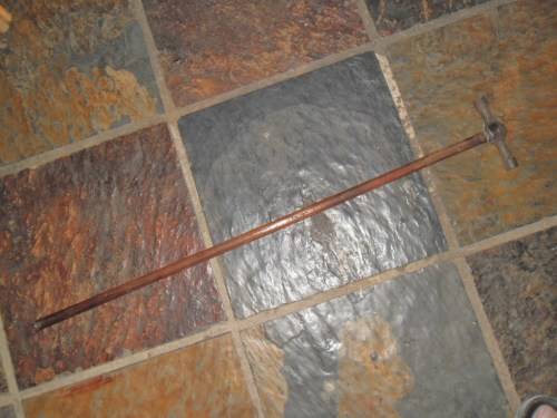 Vintage railway wheel tapper's hammer