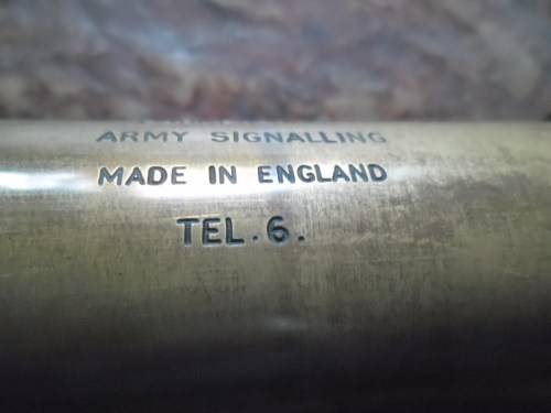 WW1 era  Parker-Hale brass Army Signalling leather clad, three draw telescope. Tel 6