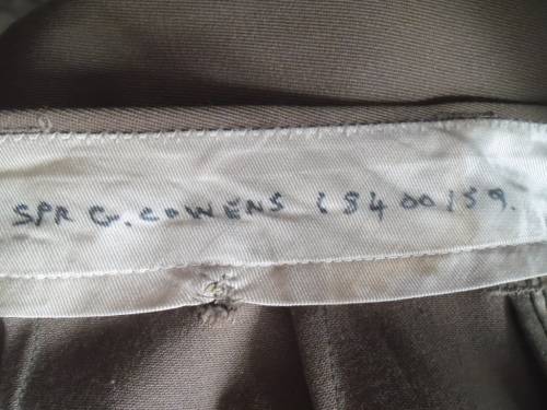 South African Engineers Corp. Bunny Jacket, trousers and tie. 1970