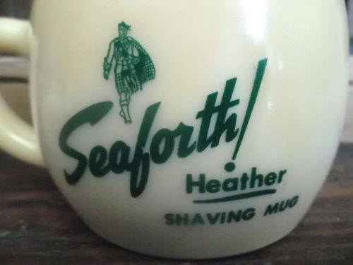 Vintage Seaforth Heather Shaving Mug and Royal Pure Badger Shaving Brush