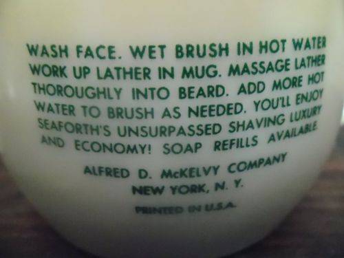 Vintage Seaforth Heather Shaving Mug and Royal Pure Badger Shaving Brush