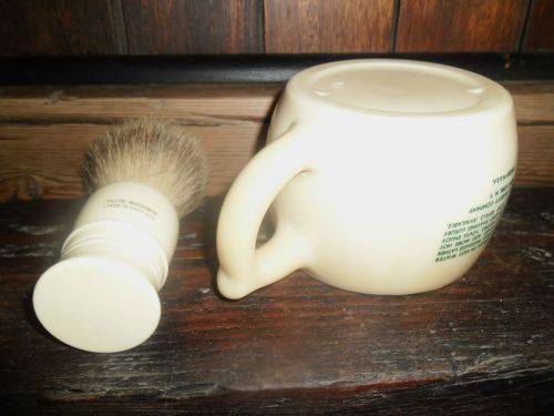 Vintage Seaforth Heather Shaving Mug and Royal Pure Badger Shaving Brush
