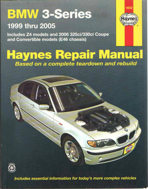 Haynes Repair Manual BMW E46 3-Series 1999-2005