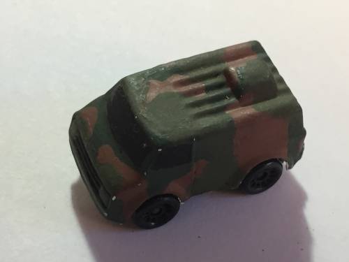 Micro Machine 80's Military Ambulance Van / Minibus Camouflage
