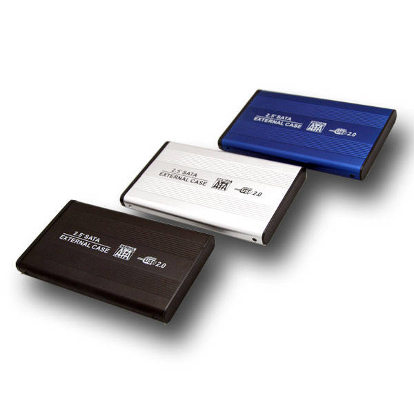 SILVER USB 2.0 2.5" SATA EXTERNAL HDD ENCLOSURE