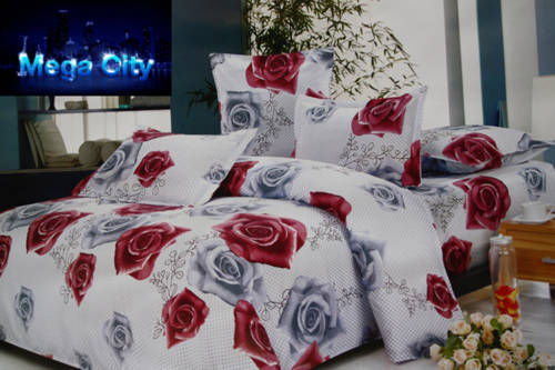 100% PURE COTTON 6PCE DUVET COVER SETS - QUEEN BED SIZE