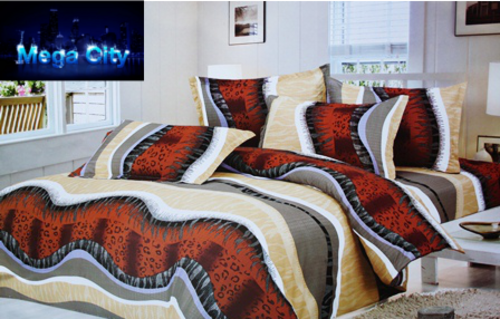 6 PCE SOFT COTTON DUVET COVER SETS - DOUBLE BED SIZE