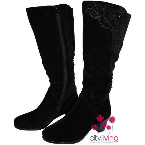 Oronzo Suede Mid Calf Boot Size 6