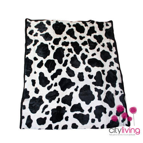 Free Shipping - Animal Print Black Blanket - Queen Bed
