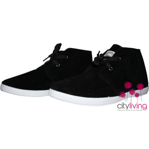 DSL Suede Ankle Boots - Black - Size 4