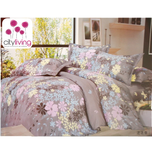 5 PCE DUVET COVER SET - ECONOMICAL RANGE - BEDDING - QUEEN SIZE