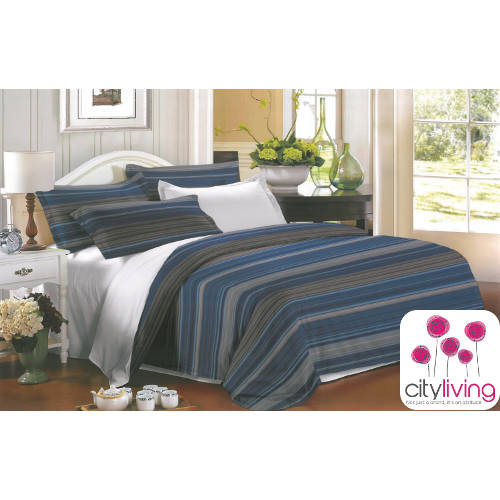 5 PCE DUVET COVER SET - ECONOMICAL RANGE - BEDDING - DOUBLE SIZE