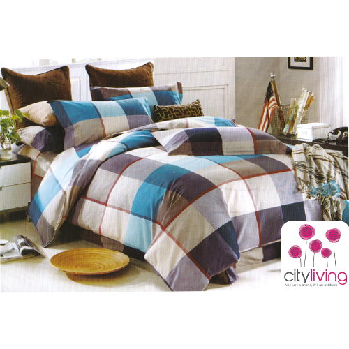 4 Piece Duvet Cover Set - Cotton - Premium Range - Queen Bed Size