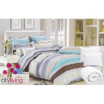 7 Piece Premium Range - Cotton - Duvet Cover & Other Linen - Queen Bed Size