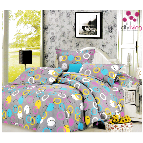 6 Piece Economical Duvet Cover Set - Double