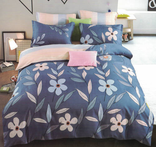 Printed Cotton Duvet Cover Set | 4 Piece
