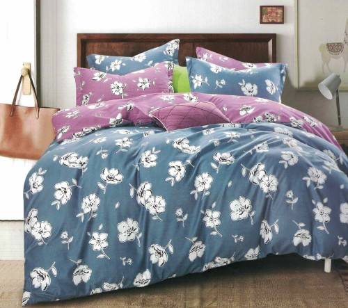 6 Piece Cotton Duvet Cover Set - Queen Size