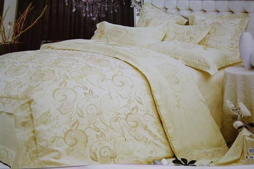 4 PCE COTTON EMBOSED  DUVET COVER SETS - DOUBLE BED SIZE