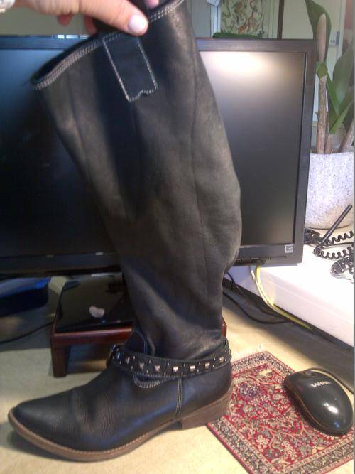 Italian Leather Boots Size 6