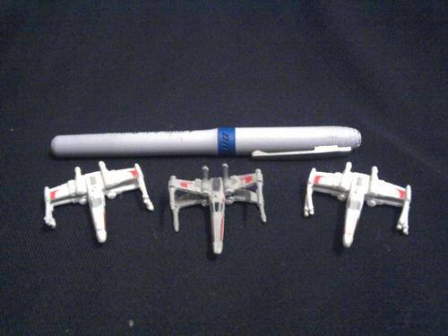 Genuine Micro Machine 1 X-wing + 2 other make X-Wing