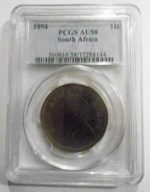 1894 AU58 1 PENNY WITH THE MOST BEAUTIFULL TONING