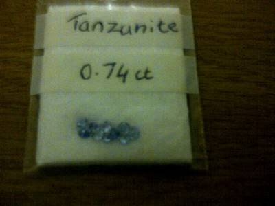 0.74cts NATURAL TANZANITE LOT OF 10