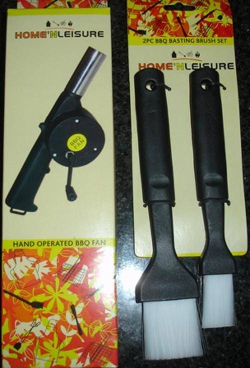 Latest Barbeque Tool (BBQ Fan with Basting Brushes)