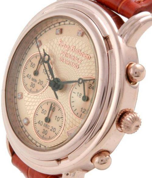 ***EXQUISITE AND CLASSY*** BRAND NEW - Krug Baumen DIAMOND ROSE GOLD CHRONO Gents Watch