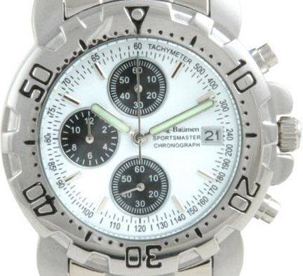 ***R1.00 CRAZY AUCTION*** BRAND NEW - Krug Baumen SPORTSMASTER White Dial STEEL Gents Watch