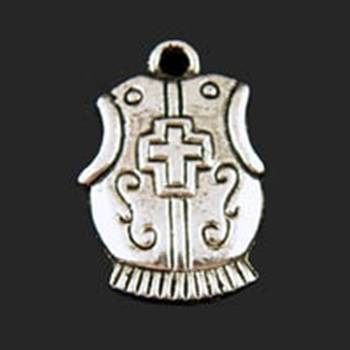 Armour Of God - Breast Plate -Tibet Silver - 15 x 23mm