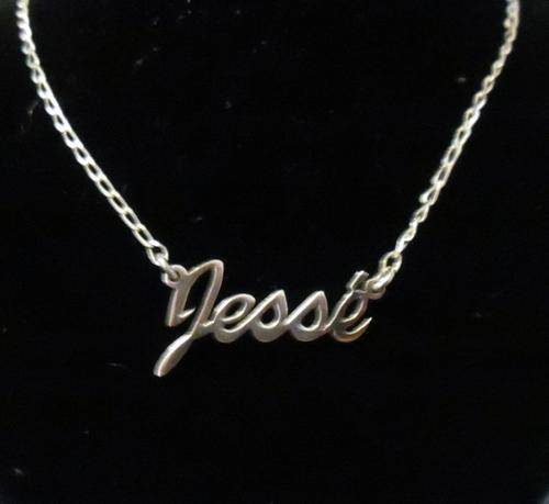 BUY LOCAL!!Melissa Collection: Handmade Name Necklace - Solid 925 Sterling Silver - Any name