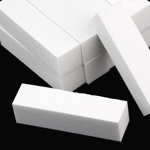Nail Art - Acrylic Nail Tips Sanding Block - White