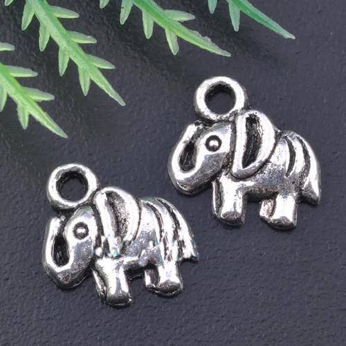 Tibet Silver Charms - Elephant - 15 x 11mm