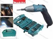 Makita 4.8V 6723DW Bendable Cordless Screwdriver Complete Set With Bits and Tool Box