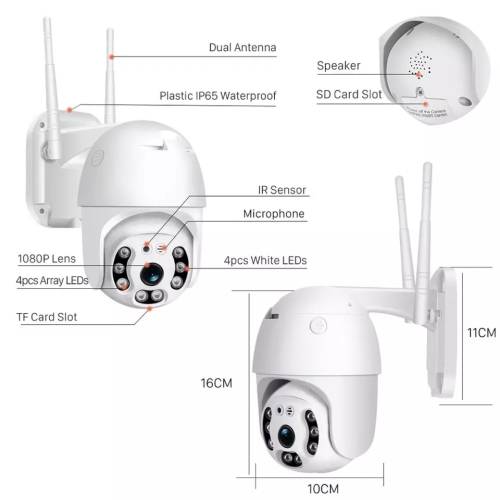 New Outdoor Smart WiFi IP Surveillance Camera With Phone Viewing