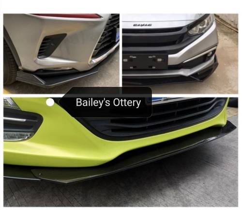 Combo Deal: Front Lip + Side Skirts ( Universal, Gloss Black)