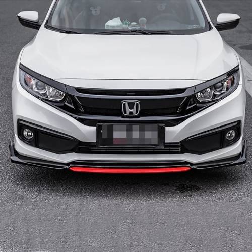 Front Lip With Red Detail ( Universal Front Lip)