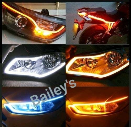 Wholesale: 2PC Flexible 60cm LED Headlight Strip Lights(Minimum Order of 5 sets)
