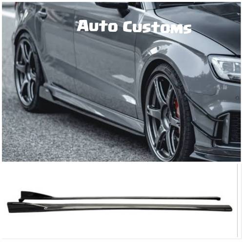 Side Skirts With Air-lift Wing (Gloss Black Universal)