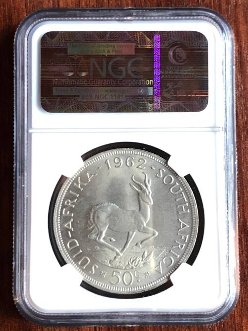 1962 RSA 50 cents (crown) * NGC * MS63 * PRICE REDUCED
