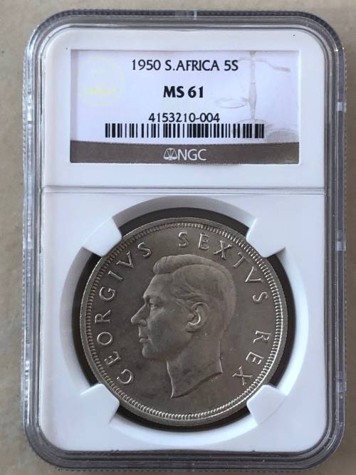 1950 SAU 5 shillings (crown) * NGC MS61