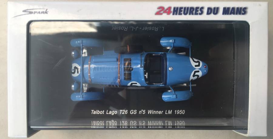 Talbot Lago T26 GS, 1950 Le Mans Winner (#5, Jean-Louis Rosier & Louis Rosier)