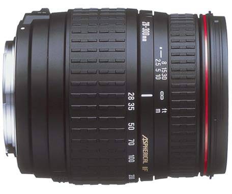 Sigma 28-300mm f/3.5-6.3 Autofocus Aspherical IF Compact Hyperzoom Lens for Sony + Lens Hood