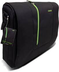 Canyon Messenger Bag - 15.4" - Messenger bag - Black & Green CNR-NB18