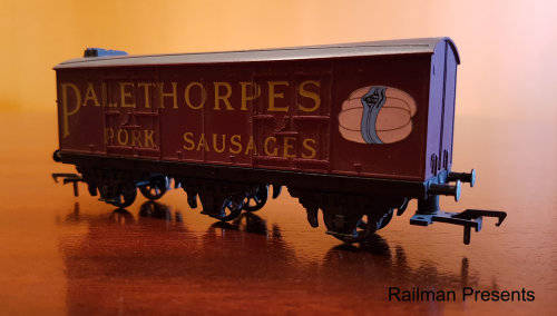END OF YEAR CLEARANCE - Hornby Palethorpes Sausage Van (OO Scale)