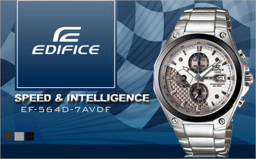 CASIO Casio Watch EF-564D-7AVDF Chronograph Mens - 100% Authentic - Only from LustforLooks