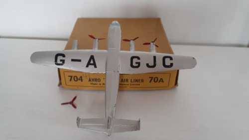 Dinky 70A Avro York Airliner with Original box and extra Dinky Meteor die cast plane