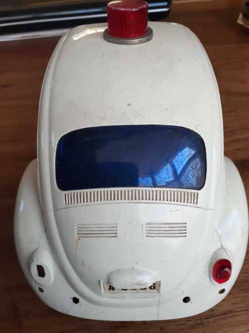 Rare 1970`s Battery operated VW Beetle and VW Beetle desk telephone still in original Box