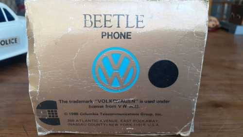 Rare 1970`s Battery operated VW Beetle and VW Beetle desk telephone still in original Box