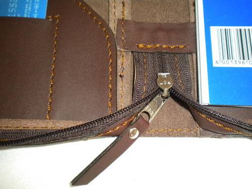 Leather A5 Zip Cover RUST BROWN,